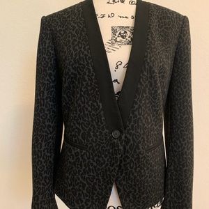 Cheetah print blazer